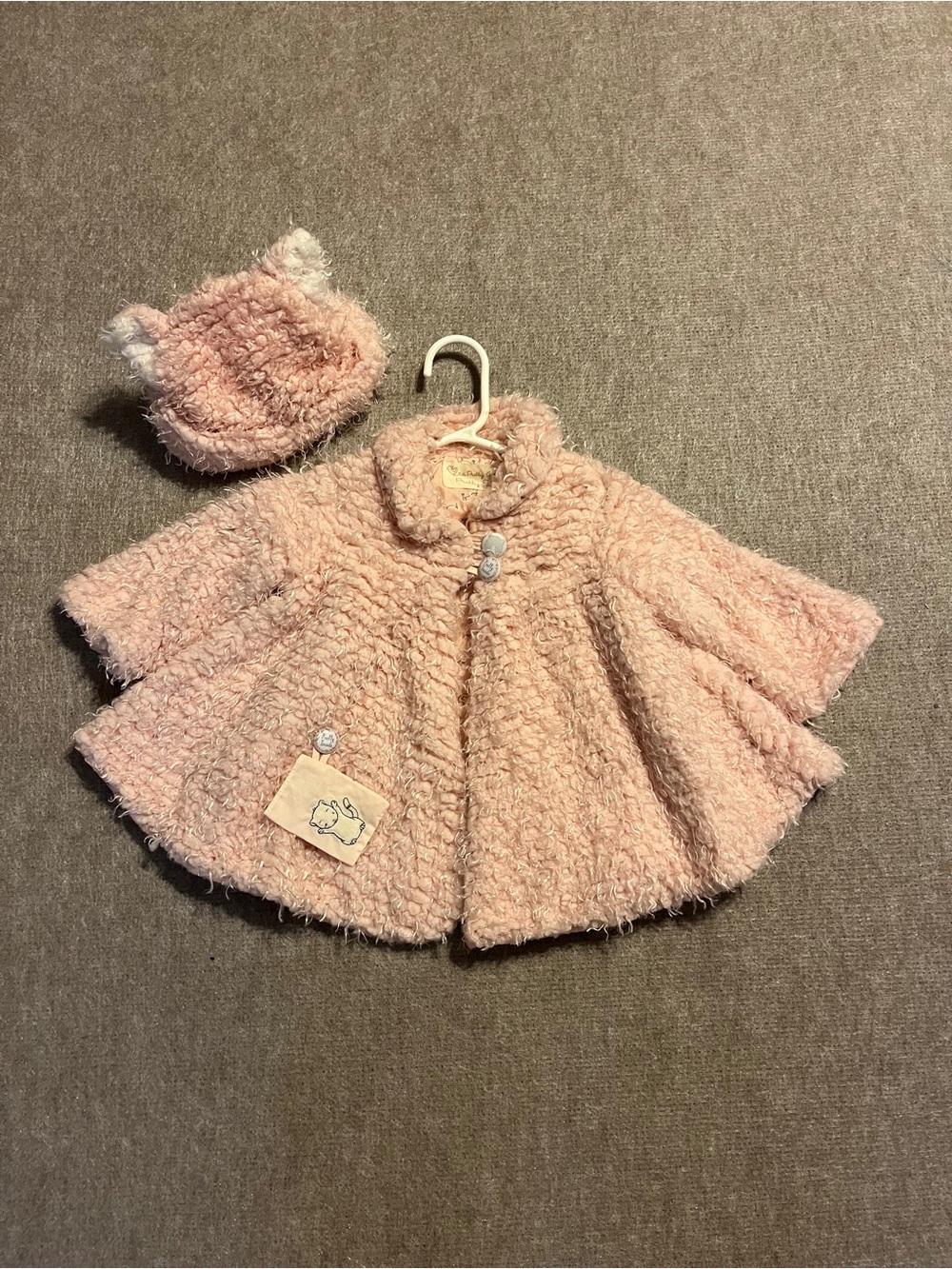 Bunnies By The Bay Pretty Girl Pink Swing Coat & Hat Set 12 Months